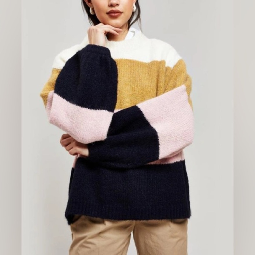 Acne Studios Kazia Oversized Sweater Pink/Navy